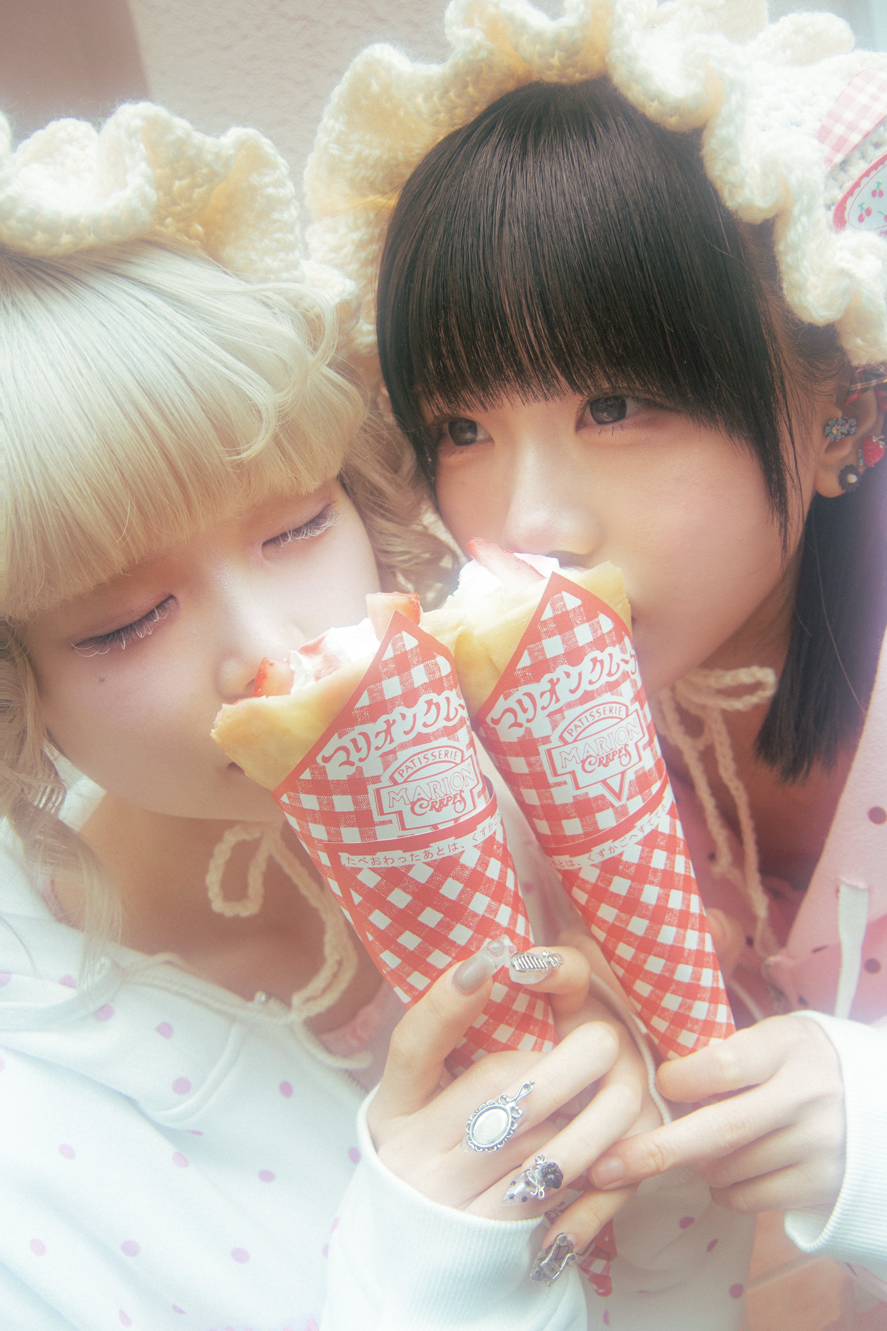 miimocha × HONWAKA】milky friends hoodie white | ほんわか