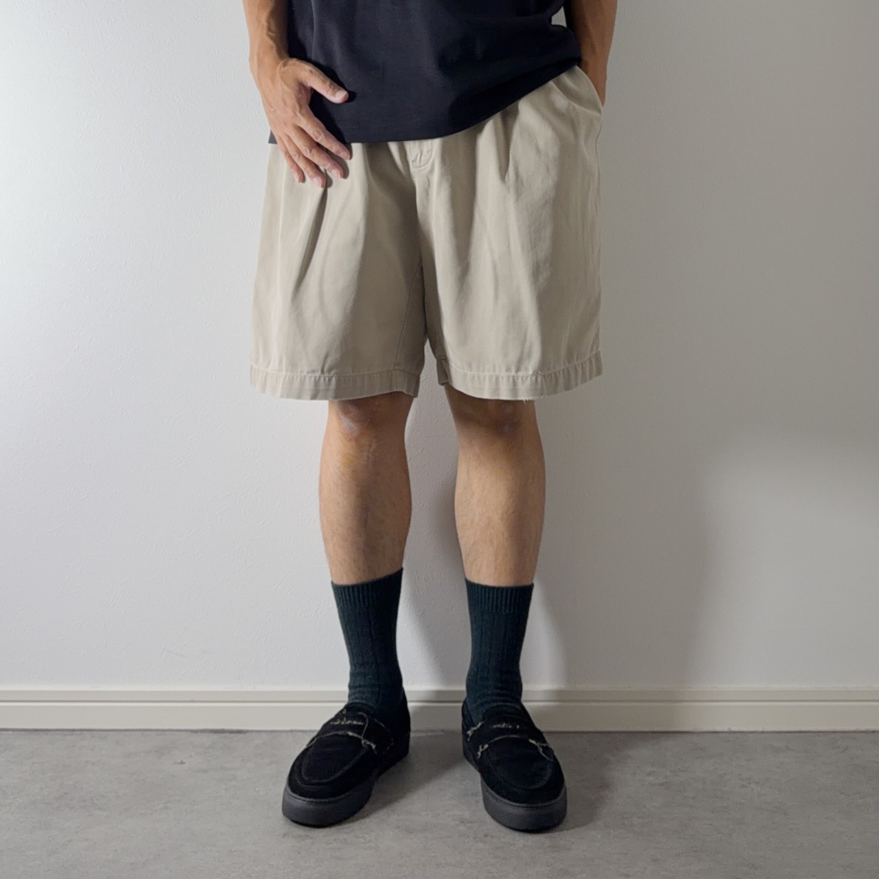 Polo by Ralph Lauren "TYLER SHORTS" beige [W38] 古着 - 13