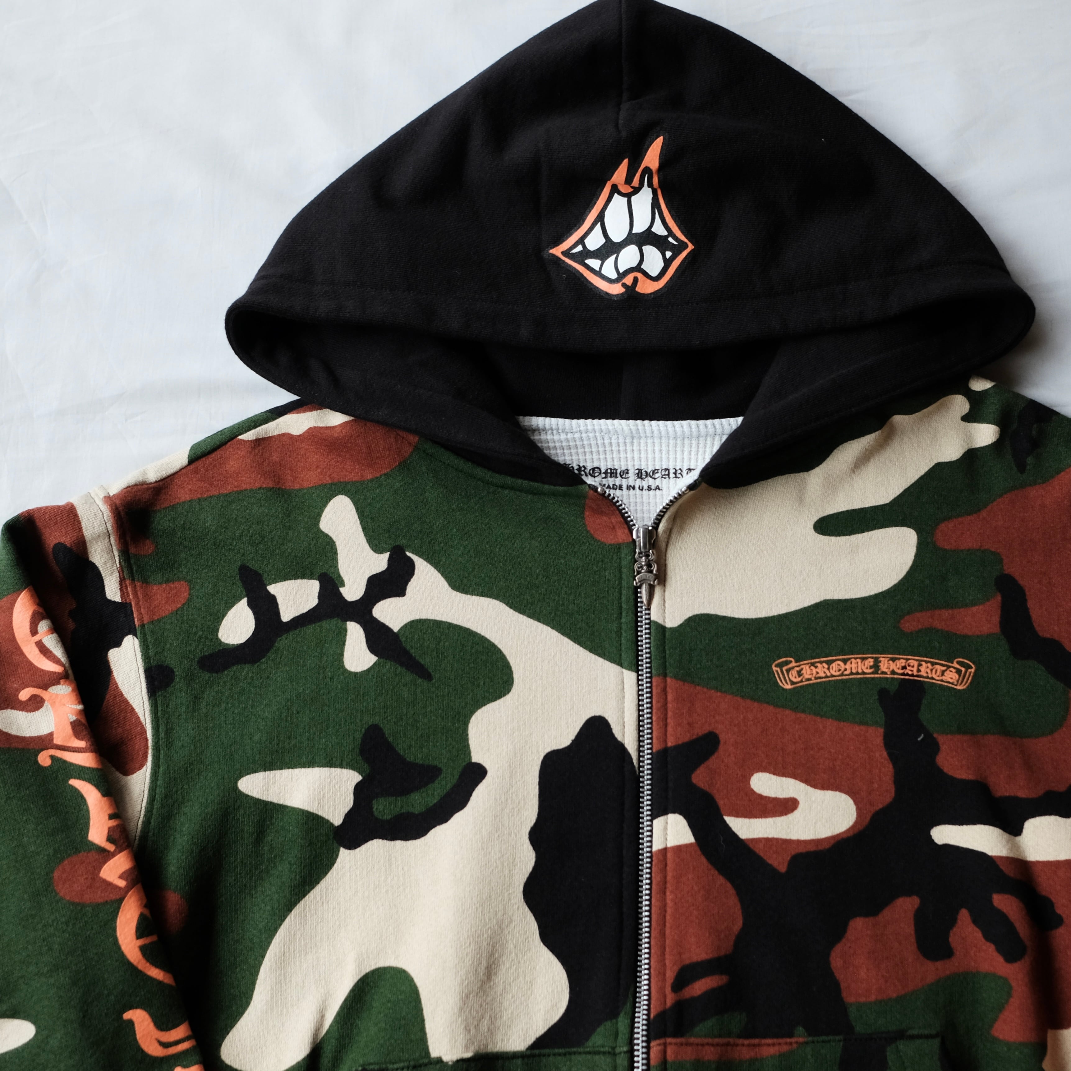 CHROME HEARTS Matty Boy PPO CAUTION ZIP UP HOODIE CAMO | safarionline CHROME HEARTS Matty Boy PPO CAUTION ZIP UP HOODIE CAMO | safarionline