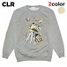 【セール】 シーエルアール スウェット トレーナー メンズ レディース CLR 長袖 クルーネック 丸首 アート グラフィック S-XXL TAK-SW-001