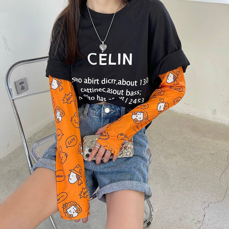 サマー薄手ルーズアーム 夏物 シルク ブラック・アイド・ピーズ35538744397