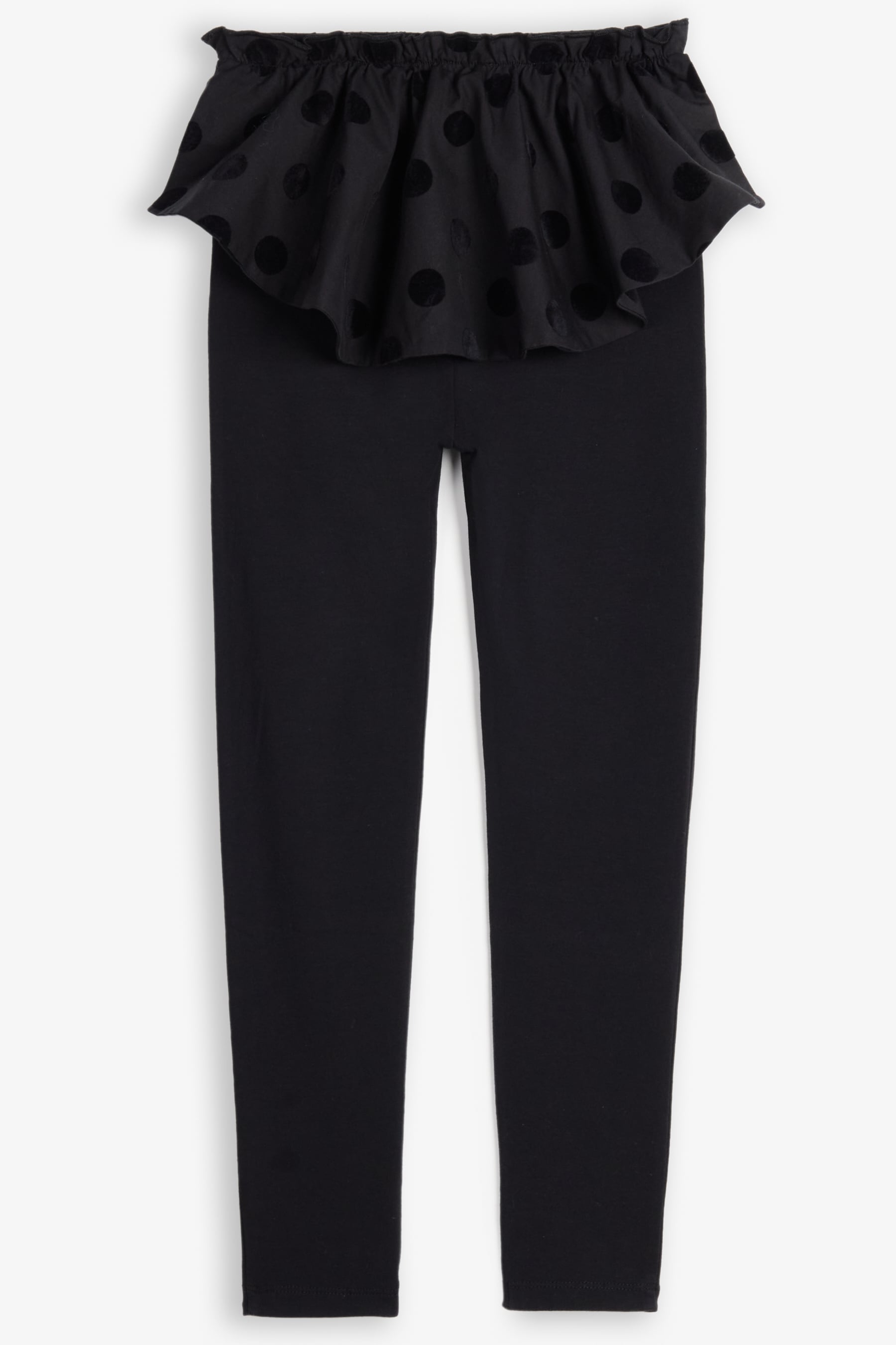 【25AW】wolf&rita(ウルフアンドリタ)ANA DUNKEL(2y/4y/6y)パンツ レギンス ブラック ドット