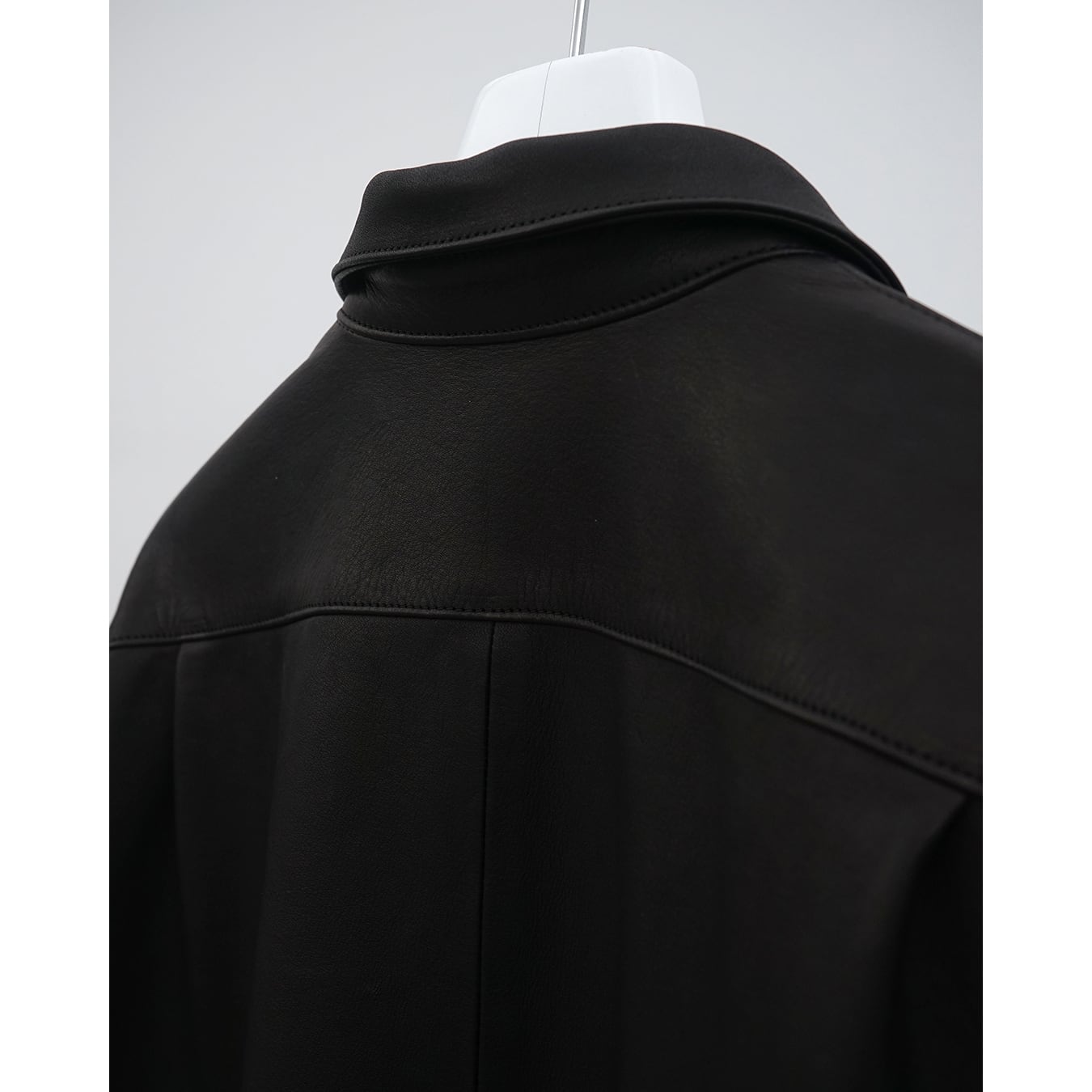 Blanc YM] (ブランワイエム) BL-26S-CLWS Cow Leather Wide Shirt