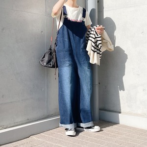 Switched pocket overalls (navy)