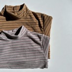 【middle name】Mini high neck shima tops