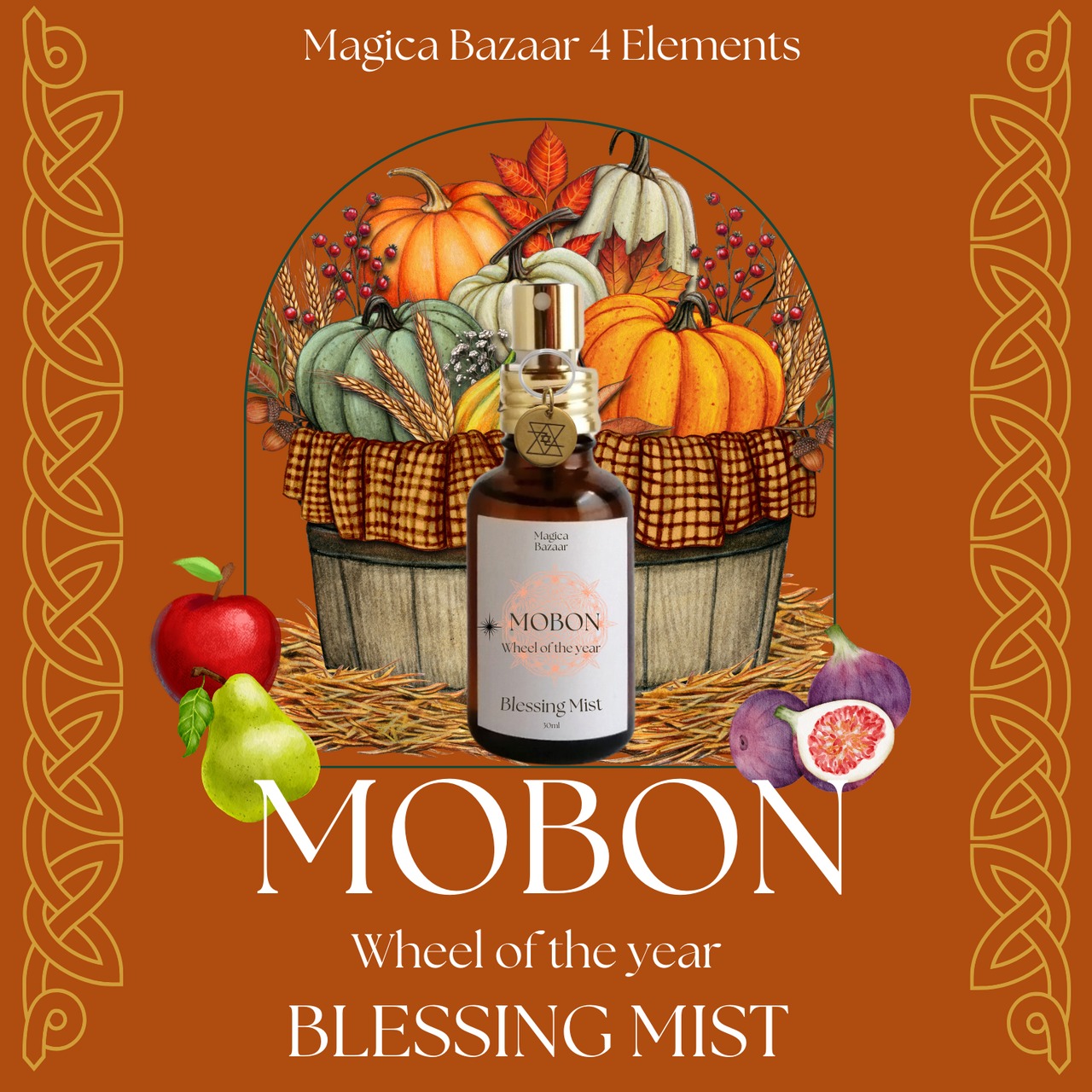 10/12まで✬国内便【Wheel of the year Blessing  Mist】Mabon　マボン神の黄昏 ～光と闇の内なる調和の香り～