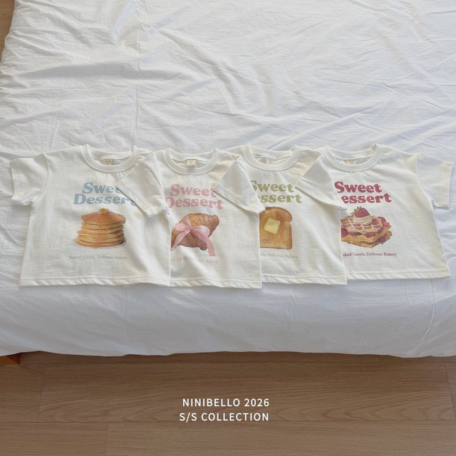 【即納】<ninibello>  (adult) Scoop short sleeve T