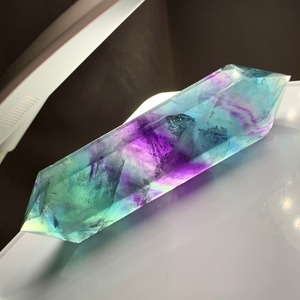 5.透明有☆多彩な色合いダブルターミネーテッドフローライトポイント