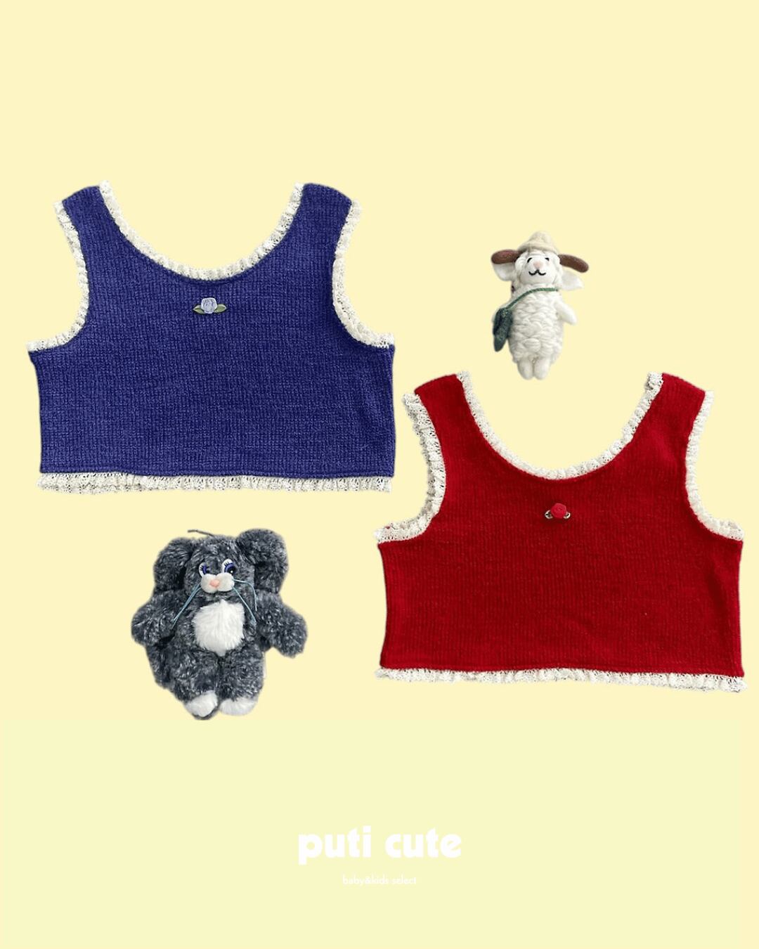 90-140 ꒰ 予約 ꒱ Knit bustier / middle name ⸝⋆
