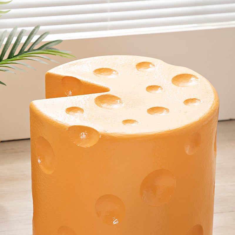 チーズ ホール 丸型 チェア スツール サイドテーブル 踏み台 高さ40cm 