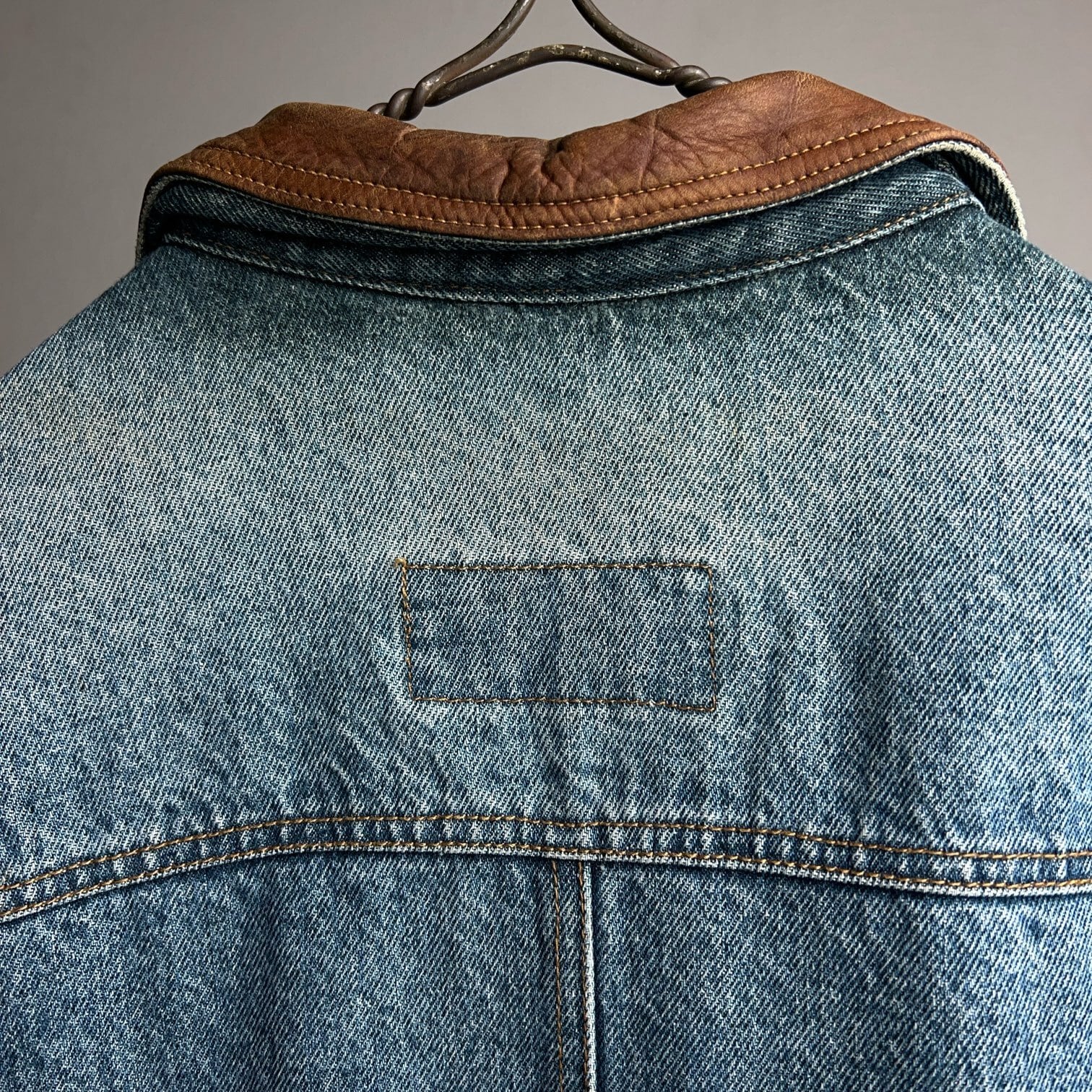 80's~90's Eddie Bauer Denim×Leather Jacket 80年代 90年代 エディ