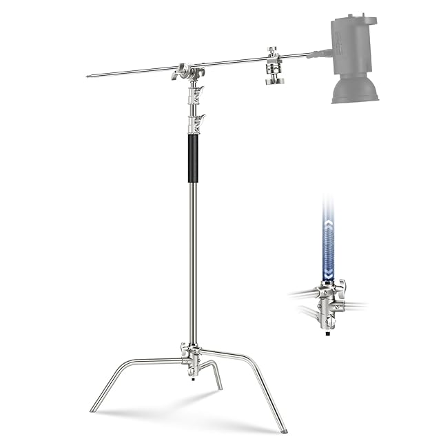 NEEWER BASICS Cスタンド ライトスタンド 10.5ft/320cm 100%ステンレス