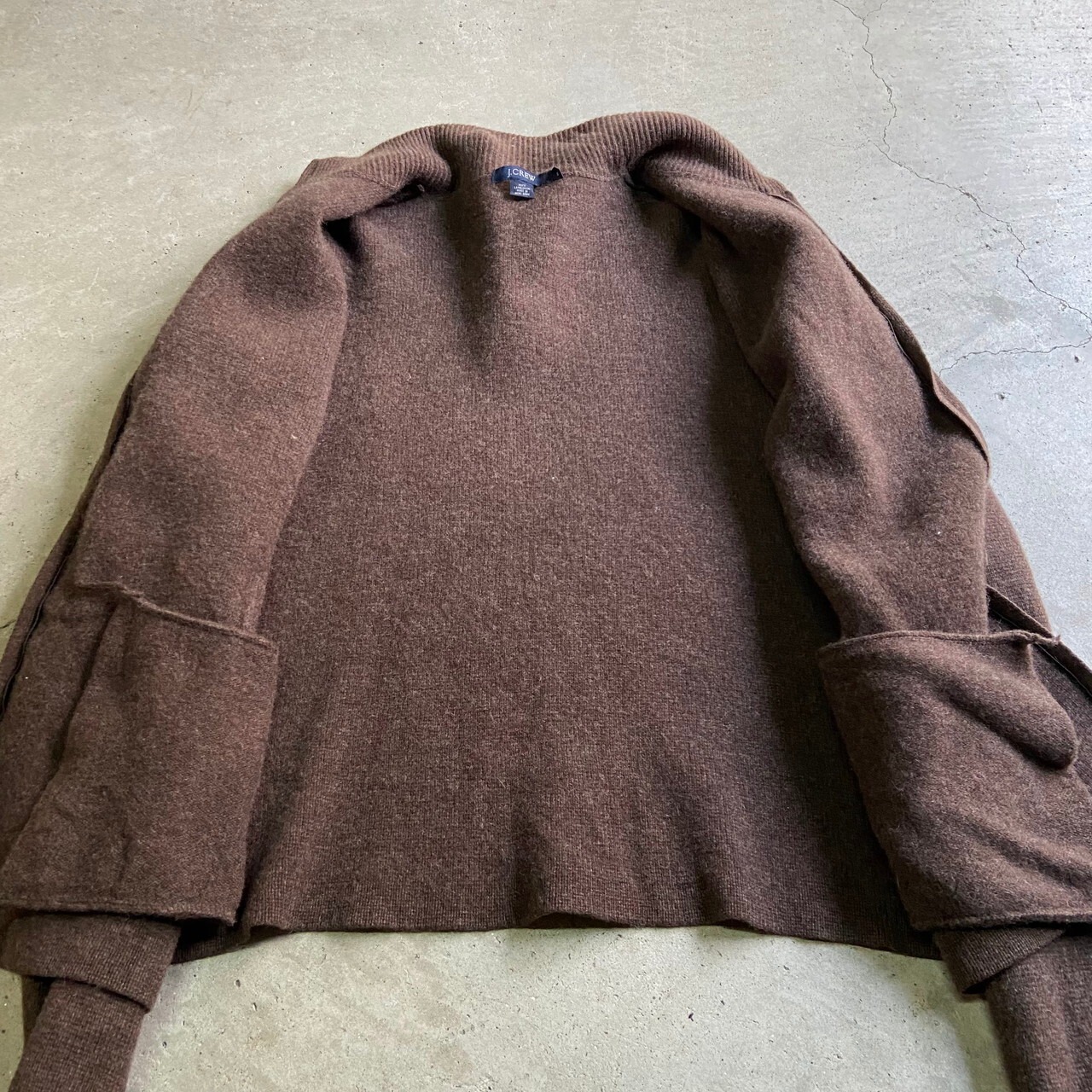 J.CREW Jクルー ドライバーズニット フルジップ ラムウールニット 