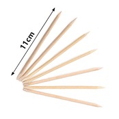 LIKENNY オレンジウッドスティック木製 ネイル用棒 ネイルプッシャー ネイル道具 多機能 簡単甘皮処理 ネイル用 ツール B(100本セット)