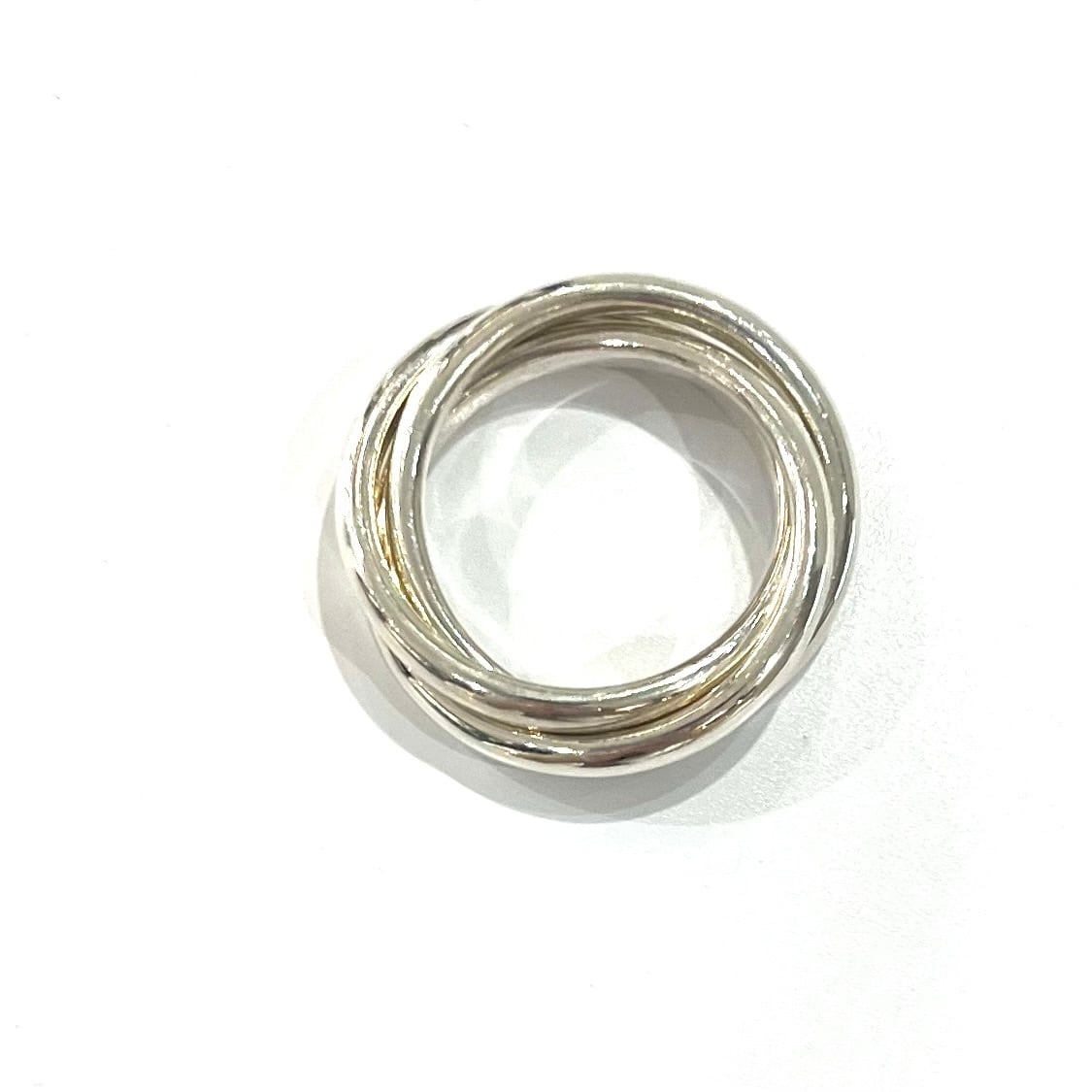 TIFFANY&CO】 【13-14号 】2420 希少ティファニートリニティ3連リング