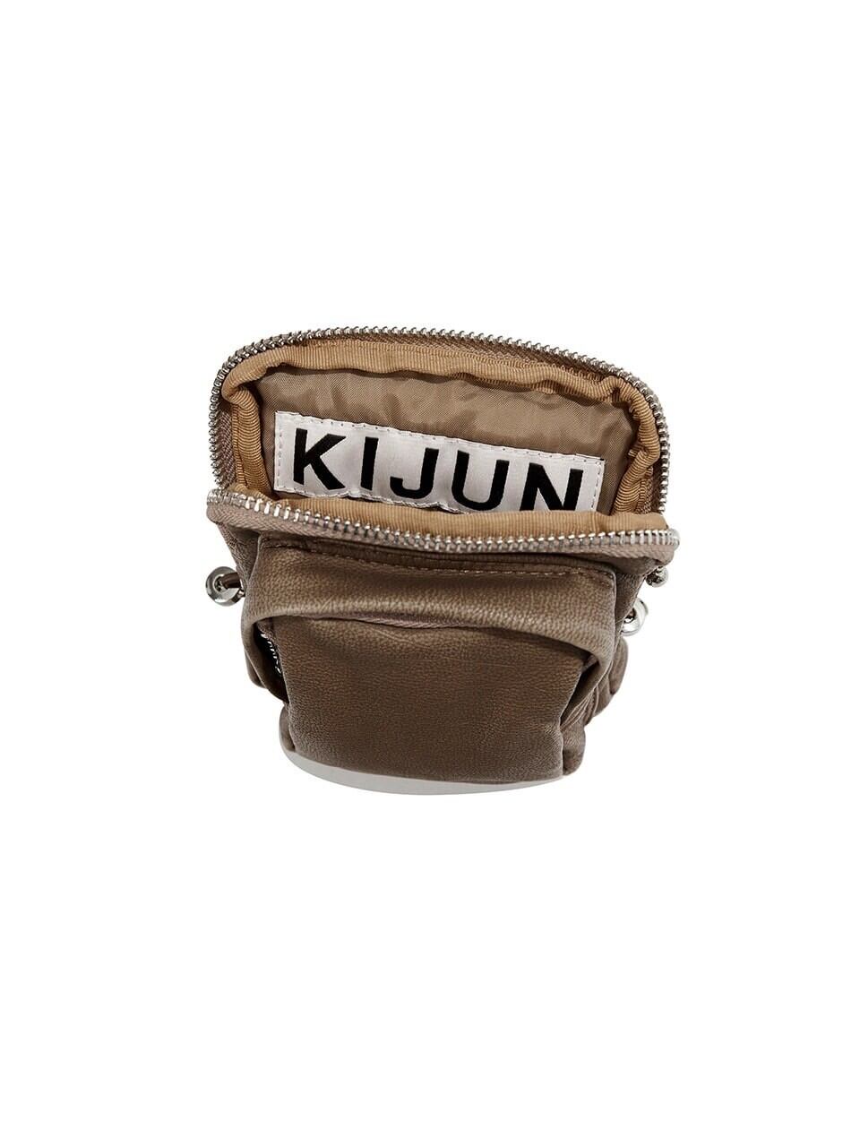 Litmus KIJUN FAUX-LEATHER MINIBAG Brown 