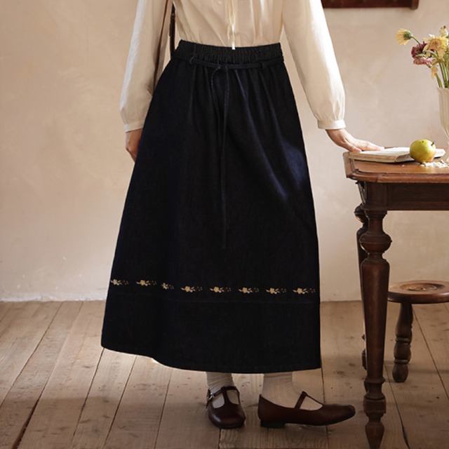 デザインミディスカート　M2044