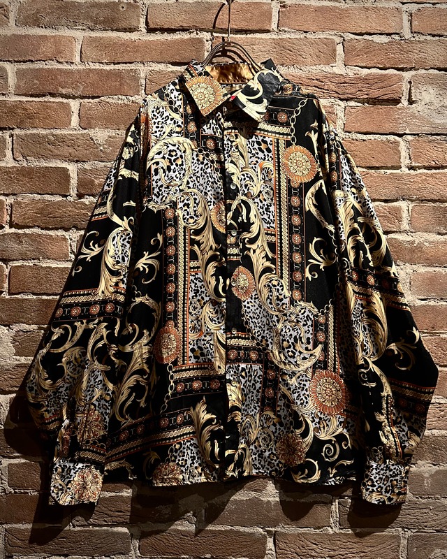 【Caka act3】Luxury Pattern Vintage Loose L/S Shirt