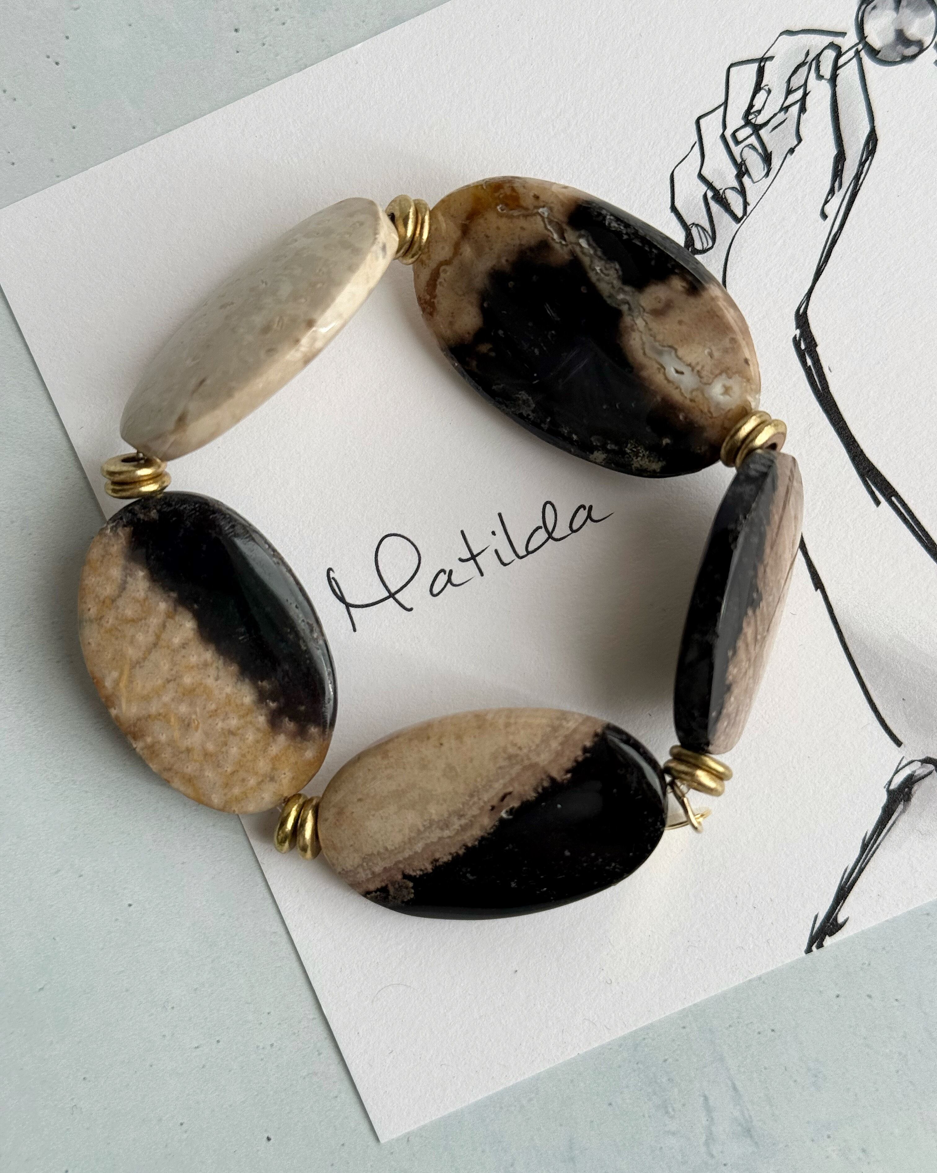 tumble bracelet（パームルートアゲート） | Matilda