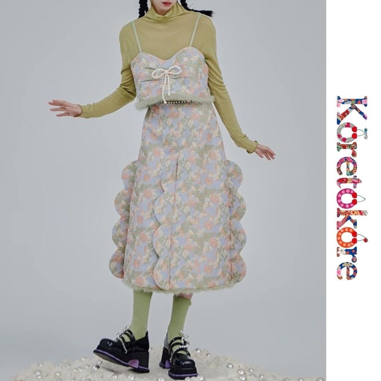 Ohana poco skir& Bustier Setup(Tops & Skirt) A1120