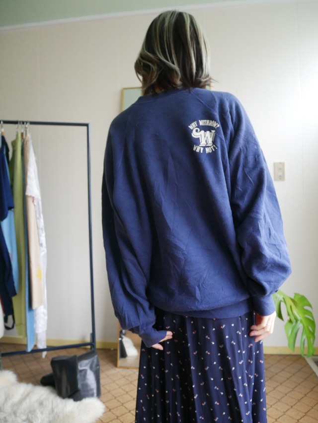 80s Hanes MADE IN USA Back Print Sweatshirt