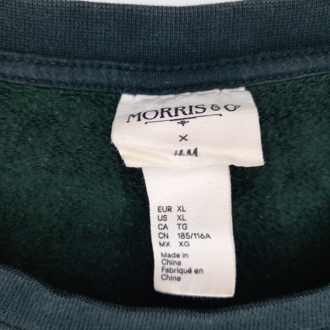 H&M　 MORRIS&Co　コラボ　クルーネック　スウェット　トレーナー　XL