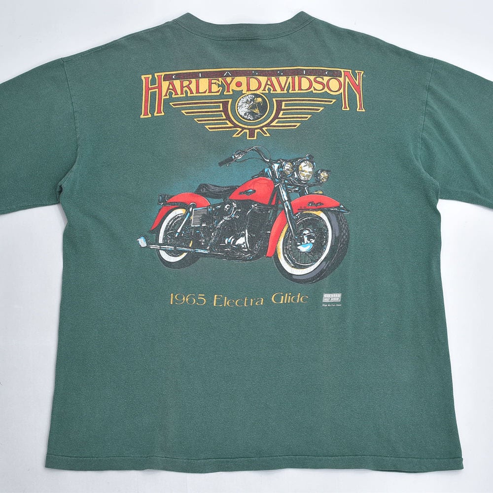 90s アメリカ製 HARLEY DAVIDSON 1965 Electra Glide バックプリント