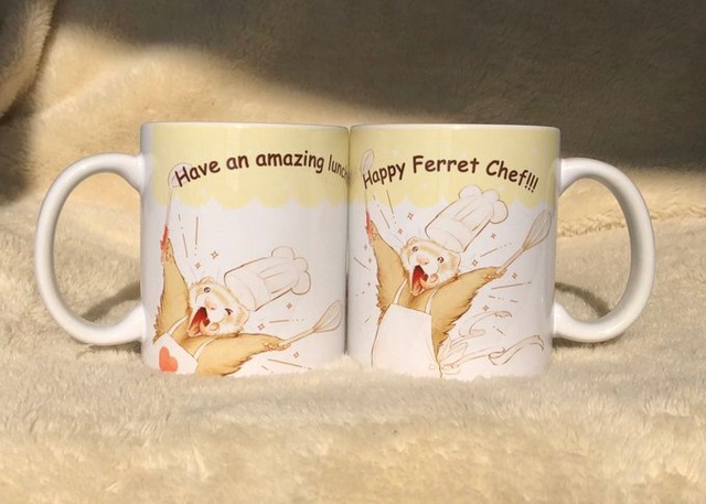 Happy Ferret Chef!!! マグカップ