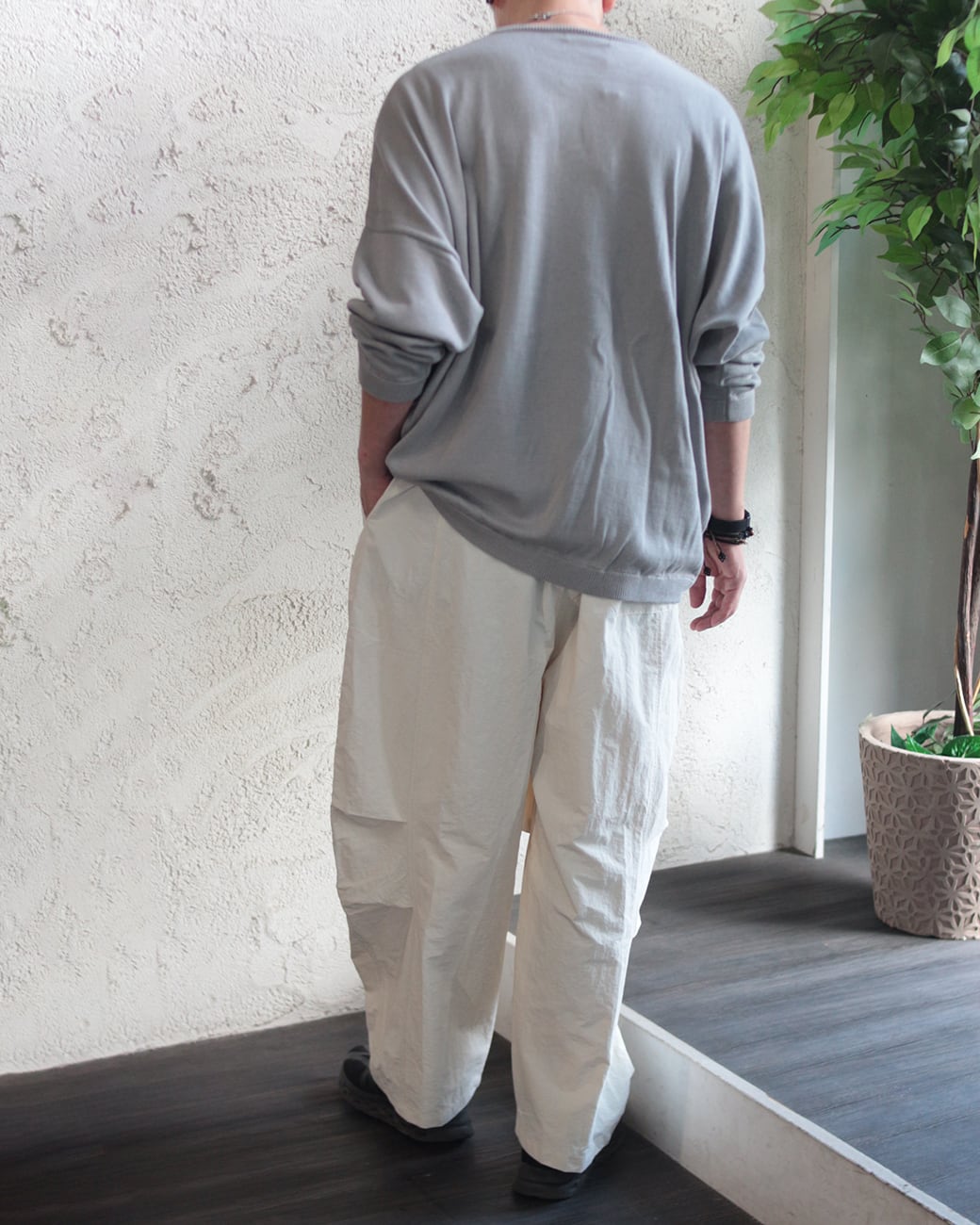 NomA】ナイロン 膝タックバルーンパンツ (250819) | voice clothing store