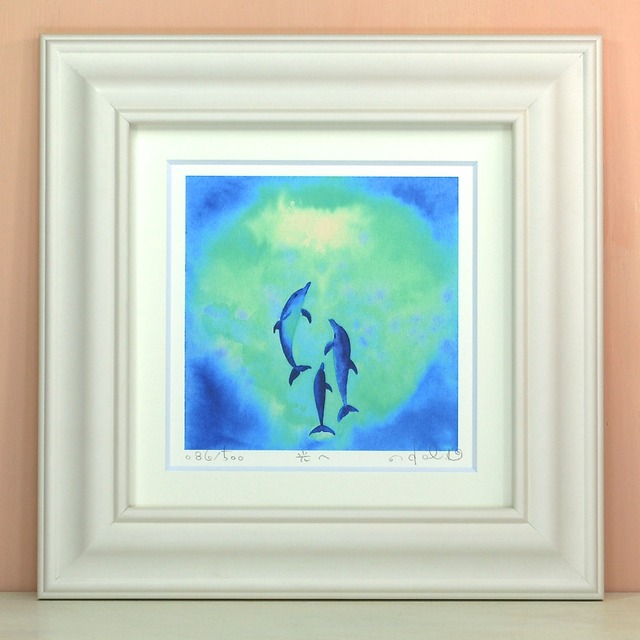 栗乃木ハルミ「光へ」 bタイプ　　　　　　　　　　　　　　　　　　　　絵画・ 額入りアート