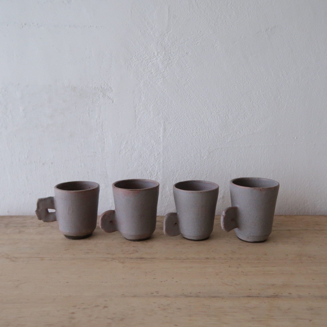 赤紫のティーポット&カップ