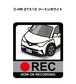 トヨタ C-HR ZYX10 ツートンホワイト ボディ25色設定 ドラレコRECステッカー