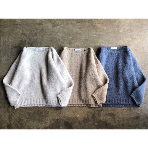 TRICOTS JEAN MARC(トリコ ジャン マルク)  Wide Neck Pullover Knit