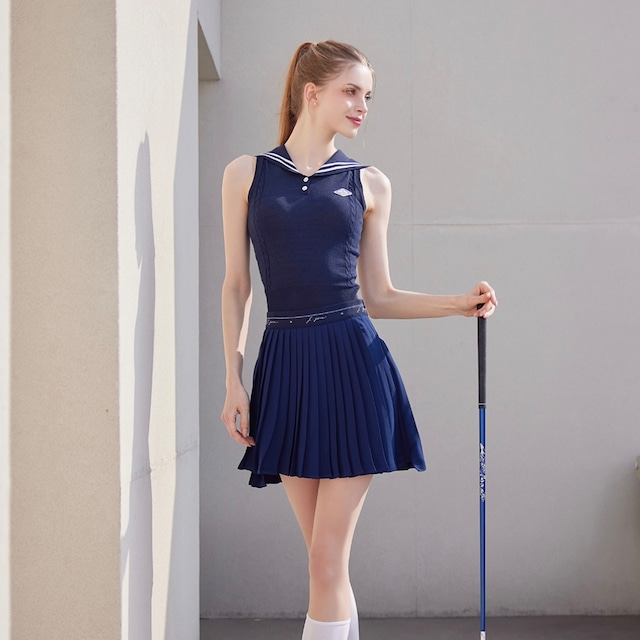 Sailor Sleeveless Knit（Navy）