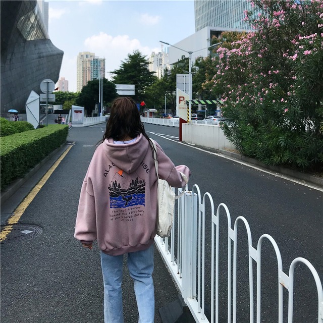 流行り 韓国ファッション 厚手 通販 フード付き 長袖 プリント パーカー トップス 75shops 流行り 韓国ファッション 厚手 通販 フード付き 長袖 プリント パーカー トップス 75shops