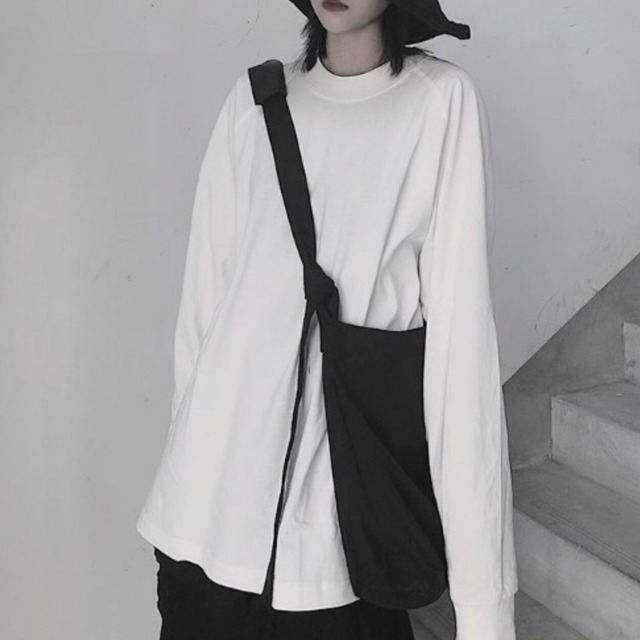 Simple canvas shoulder bag C0854