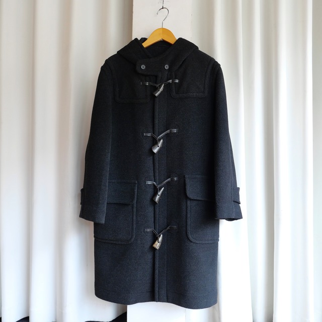 90-00s INVERTERE  "MOORBROOK FABRIC" HBT WOOL DUFFLE COAT
