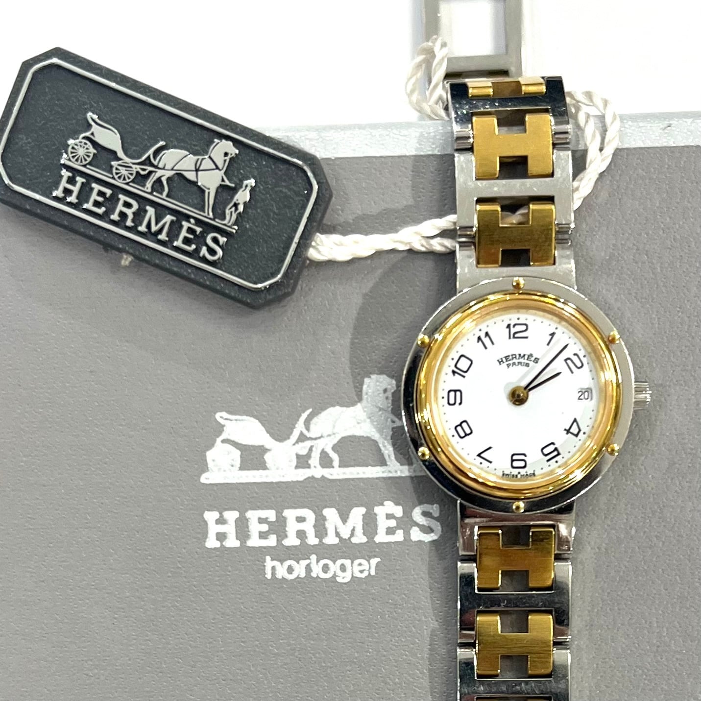 HERMÈS】2879 エルメス コンビクリッパー腕時計 WATCH／クォーツ・電池