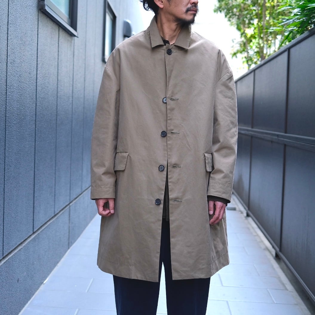 EVAN KINORI(エヴァン キノリ) / Big Coat Dry Waxed Cotton EVAN KINORI(エヴァン キノリ) / Big Coat Dry Waxed Cotton