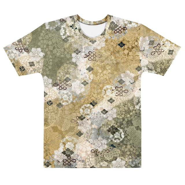 和紋様装飾　木蘭色　和柄230GヘビーウェイトコットンTシャツ