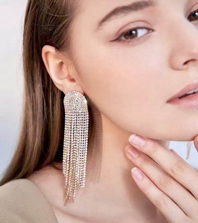 Zirconia Curtain Long Pierce | FADERA VIVIE｜ファデラ ヴィヴィ