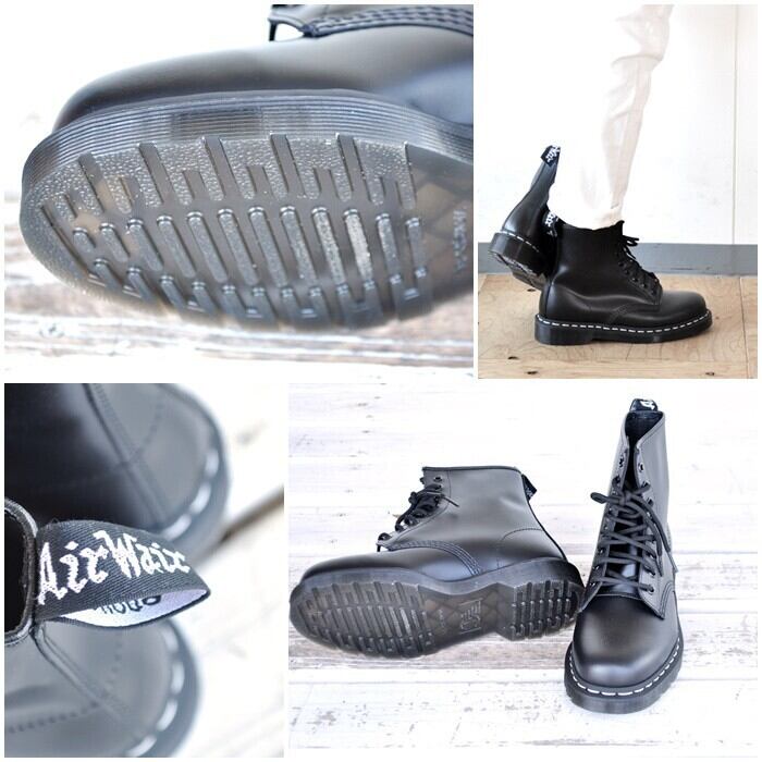 Dr.Martens 　ドクターマーチン 　8ホールブーツ 　ホワイトステッチ　レザーブーツ　２４７５８００１　１４６０WS |  bluelineshop powered by BASE