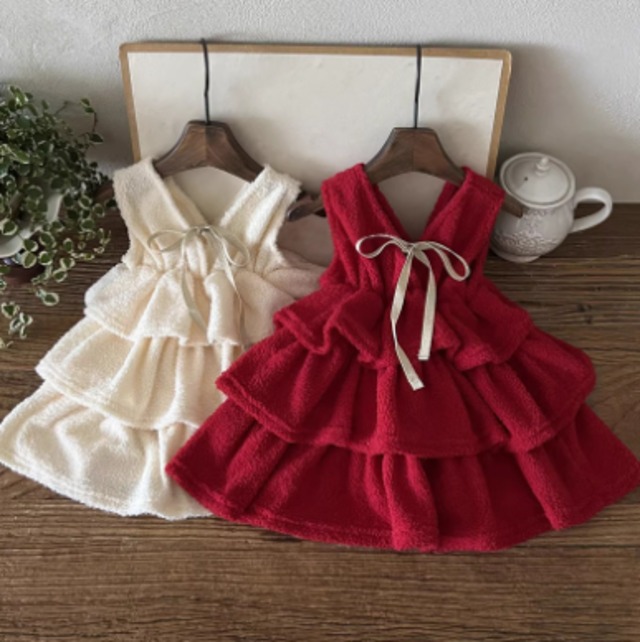 2024秋新作　子供服  ロレッタ　ワンピース　80-130CM   2色