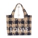 【LOEWE】ロエベ フォントトート ミニ ALF1V46X10 ショルダーバッグ ラフィア レザー ブラック ナチュラル レディース【バッグ】