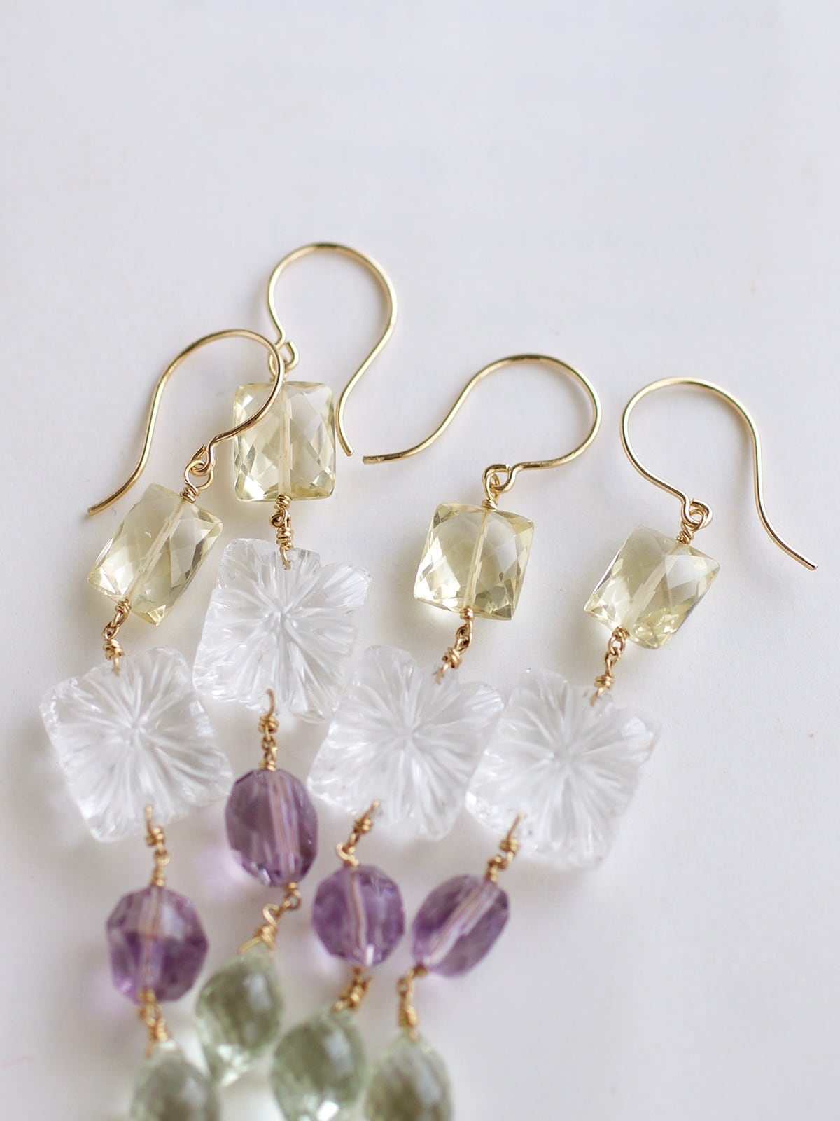 カービングストーンと瑞色のピアス | Ruan aree │ 心に潤いを。天然石