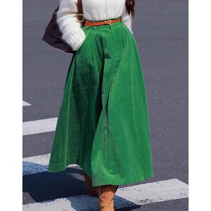 コーデュロイAラインスカート　24014