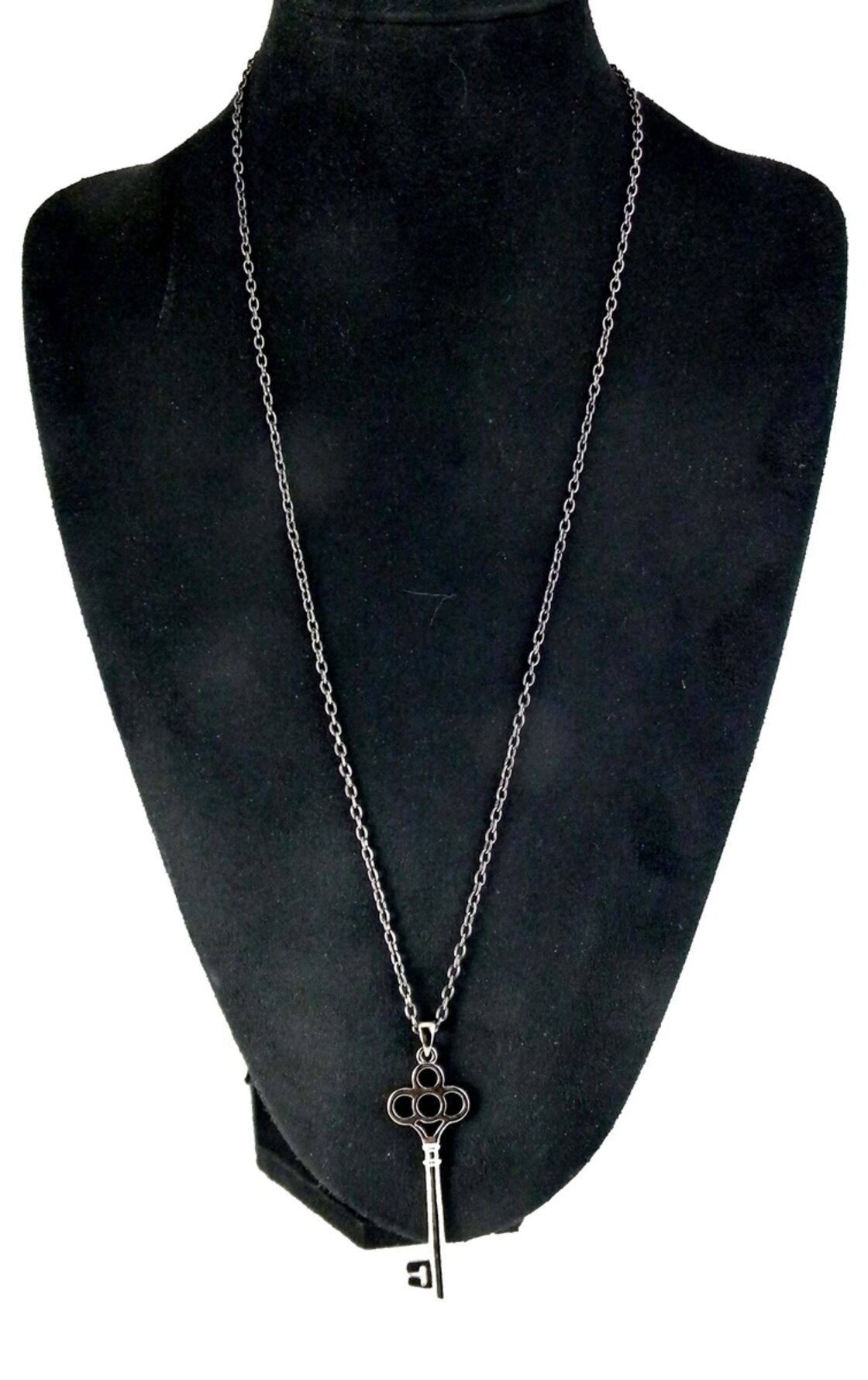 鍵 ネックレス ゴスロリ ブラック キー ペンダント ロングサイズ ロックファッション メンズ レディース | Pay ID
