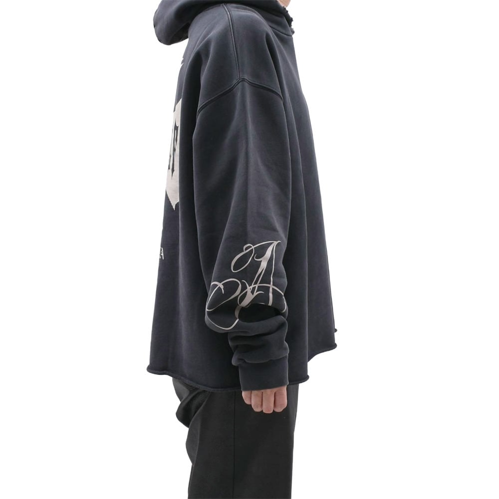 ASKYURSELF】RAW AY CROSS HOODIE | AYIN