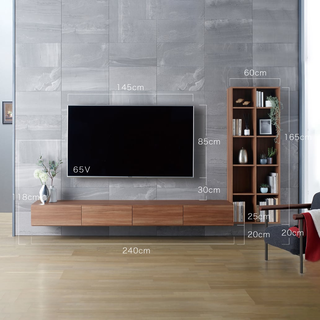 フロートテレビボード 300cm オープン収納棚 壁掛け おしゃれ 既 フロートテレビボード 300cm オープン収納棚 壁掛け おしゃれ 既