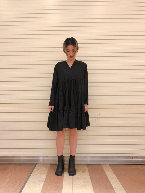 【20SS】QUWAGI / Irregular Teared Dress